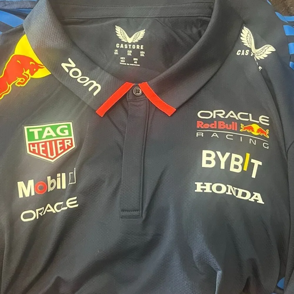 Castore Red Bull Racing F1 Men’s‎ 2024 Team Polo Shift Sz 3X